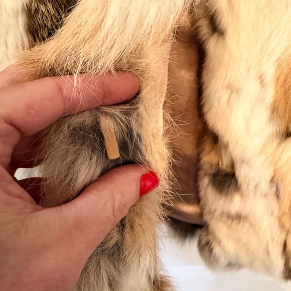 Vintage Alberto Makali Fur Patchwork Jacket with Pockets - Picture 6 of 14